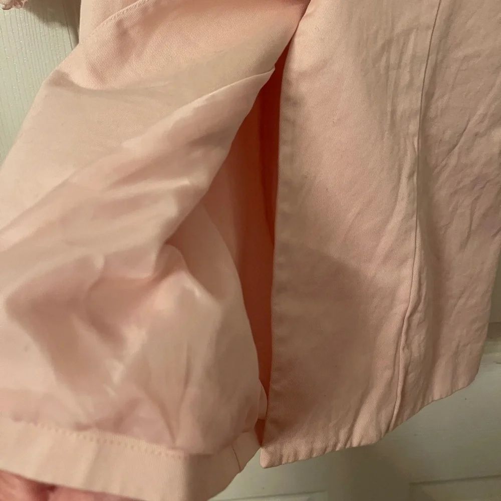 Gymboree Pale Pink Bow Cotton Trench Coat - Picture 6 of 6